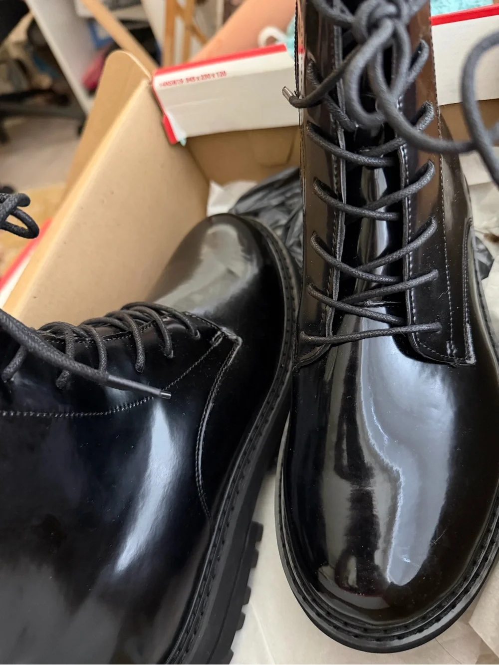 Black Giovanna Combat Boots